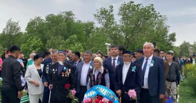 Ұлы Жеңістің 80 жылдығына арналған гүл қою рәсімі өтті