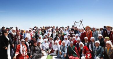 200 шаршы метрлік киіз: жамбылдық қолөнершілердің еңбегі Қазақстанның КИНЭС рекордтар кітабына енді